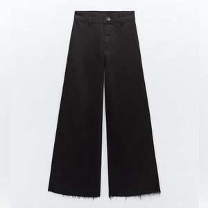 Zara EUC black high waist marine jeans, worn once